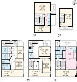 ロシェル蔵前【2階】の間取り