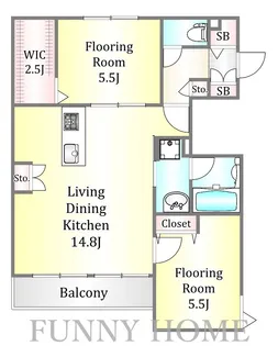 アントレイド【2階】の間取り