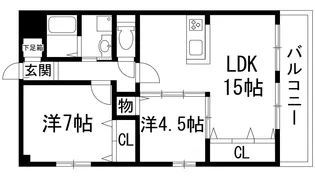 アルウェットグランドステージ【4階】の間取り