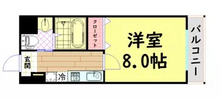 Park Lane Minami【9階】の間取り