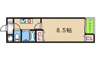 矢田健商店中ノ棟マンション【3階】の間取り