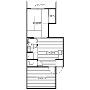岸田ハイツ【4階】の間取り