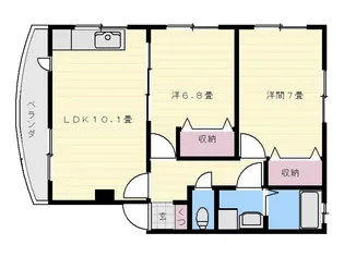 グリーンヒルステラ【1階】の間取り