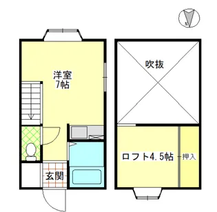 ウエルカムドリーマー【2階】の間取り