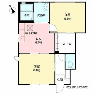 サンク・ブランシェ C棟【1階】の間取り