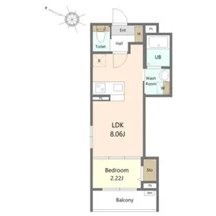 アークリヴィエール河原町【3階】の間取り