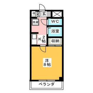 グローリアス音聞【3階】の間取り