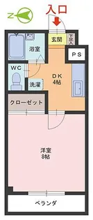 グランヴェール乾徳【4階】の間取り