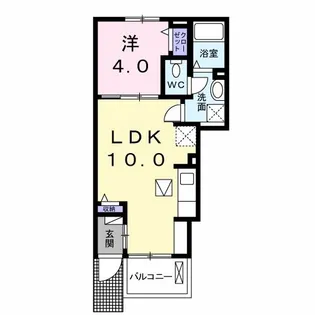 M・ウェイブII【1階】の間取り