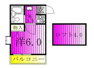 コスモ六実東【2階】の間取り