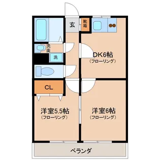 セントーレア II【1階】の間取り