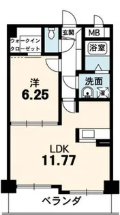 cube-g西船場【5階】の間取り