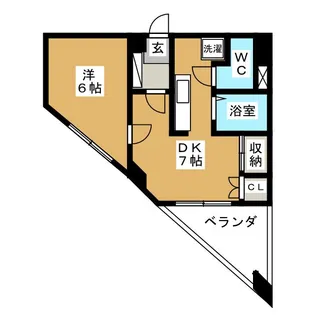 ベルメッソさんぽ館【3階】の間取り