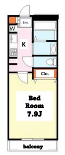 シャーメゾンアオキ33【2階】の間取り