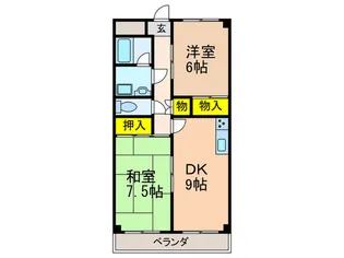 グリーンヴィレッジKANAZAWA【3階】の間取り