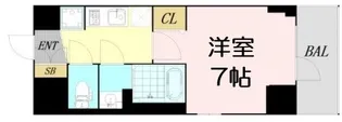 City Lux Namba South【7階】の間取り