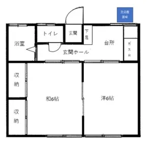 コーポ中村【2階】の間取り