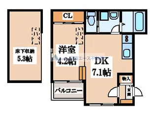 ライカムテラス【1階】の間取り