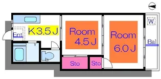 コーポすずき【2階】の間取り