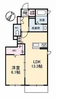リアンスール【1階】の間取り