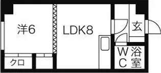 グレイス23【4階】の間取り