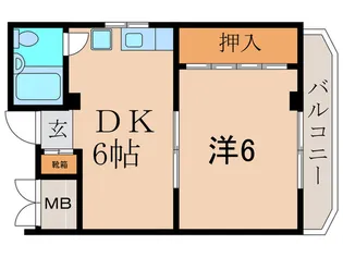 デュメ-ル新堀【2階】の間取り