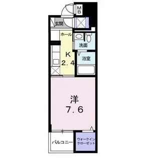 ハミングコートおおたかの森【2階】の間取り