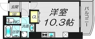 エトワール北新地【7階】の間取り
