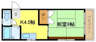 カーサダイマン【2階】の間取り