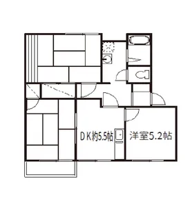ブルックスハウス【1階】の間取り