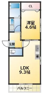 ディアコート守口A【3階】の間取り