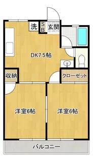 中村ハイツ【2階】の間取り