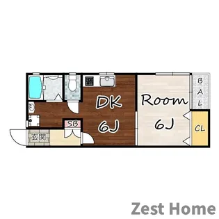 イーグルハイツII【2階】の間取り