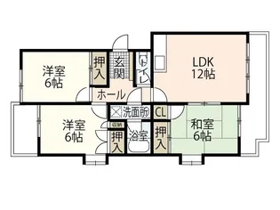 高須シティハウス【3階】の間取り