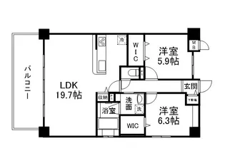 CASA LOTUS【4階】の間取り