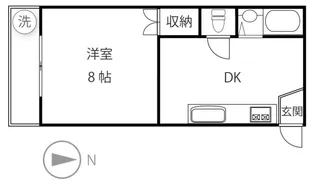 コーポ秋山【2階】の間取り