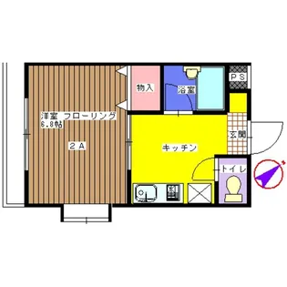 ウイング西千葉【2階】の間取り