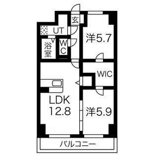 アグレアーブル【5階】の間取り
