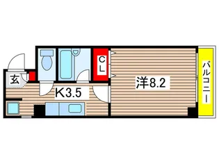 メゾン南分【3階】の間取り