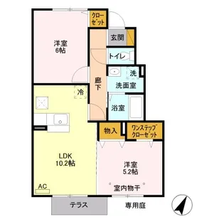 ゴールデンリバー【1階】の間取り
