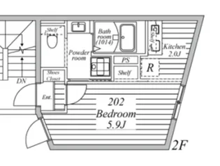 プラスアーバン舟渡【2階】の間取り