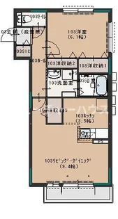 フォレスト見川 A【1階】の間取り