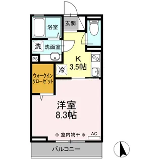 ヴィクトワール【2階】の間取り