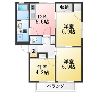 ディアスNODA C棟【1階】の間取り