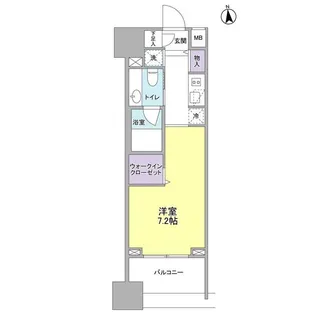 パークフラッツ中目黒【4階】の間取り