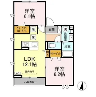 サウスヒルズ世田谷【1階】の間取り