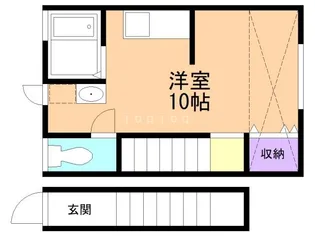 メゾンフォンテーヌ【2階】の間取り
