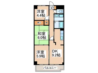 第2グリ-ンハイム【2階】の間取り