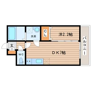リプラス宮町【2階】の間取り