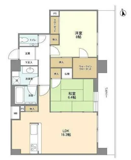 グランテール代々木【9階】の間取り